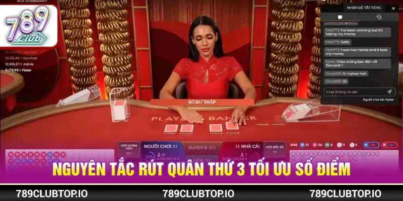 Nguyên tắc rút lá thứ 3 trong baccarat 789CLUB rõ ràng